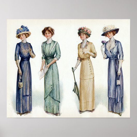 1912 Edwardian Fashion Poster (Vorne)