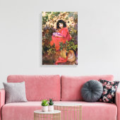 1912 FAIRYTALE BOOKART MISS MUFFETT WRAPPED CANVAS LEINWANDDRUCK (Insitu (Wohnzimmer))