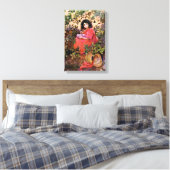 1912 FAIRYTALE BOOKART MISS MUFFETT WRAPPED CANVAS LEINWANDDRUCK (Insitu (Schlafzimmer))