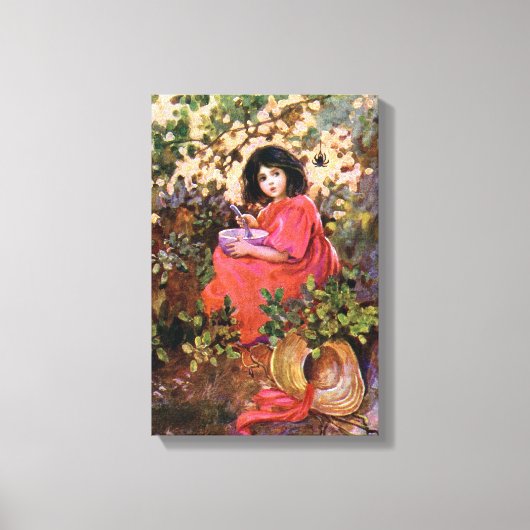 1912 FAIRYTALE BOOKART MISS MUFFETT WRAPPED CANVAS LEINWANDDRUCK (Vorderseite)