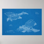 1912 Flugzeugpatentkunst Zeichnend Druck Poster (Vorne)