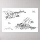 1912 Flugzeugpatentkunst Zeichnend Druck Poster (Vorne)
