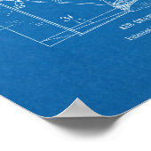 1912 Flugzeugpatentkunst Zeichnend Print Poster (Ecke)