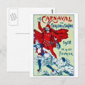 1912 Französischer Karnaval Postkarte (Vorne/Hinten)
