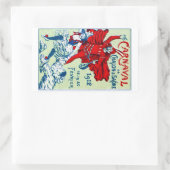 1912 Französischer Karnaval Rechteckiger Aufkleber (Tasche)