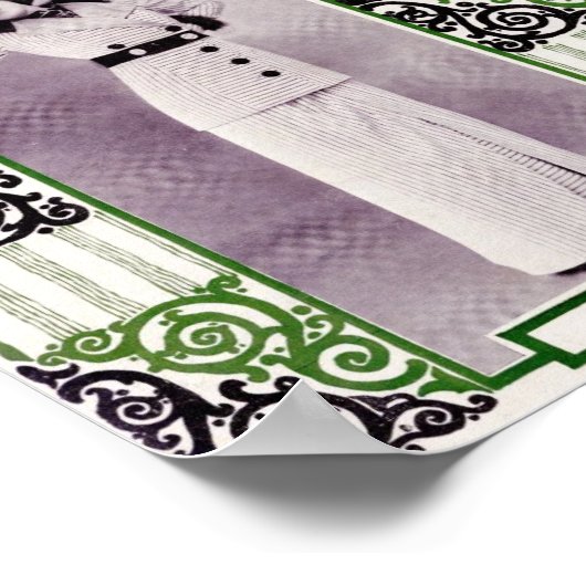 1912 Frau in einem Strippenrock-Anzug Poster (Ecke)