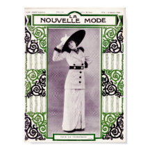 1912 Frau in einem Strippenrock-Anzug