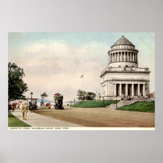 1912 Grant's Tomb, Riverside Drive, New York City Poster (Vorne)