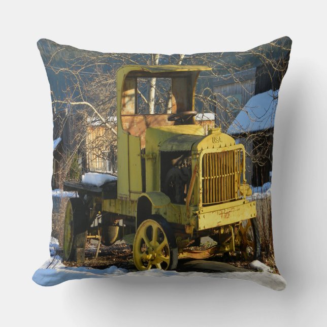 1912 Historischer LKW..... Kissen (Vorderseite)