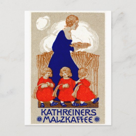 1912 Kaffeeposter Postkarte (Vorderseite)