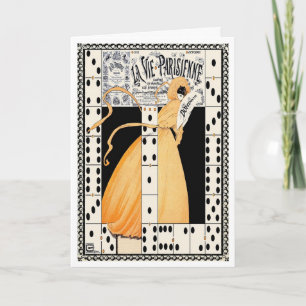 1912"LASST DIE SPIELE BEGINNEN"ART DECO FRENZÖSISC KARTE