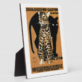 1912 Ludwig Hohlwein Leopard Münchner Zoo Poster Fotoplatte (Seite)