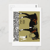 1912 Ludwig Hohlwein Pferderittenposter Art Postkarte (Vorne/Hinten)