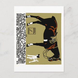 1912 Ludwig Hohlwein Pferderittenposter Art Postkarte