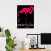 1912 Ludwig Hohlwein Zoo Flamingo Poster (Heimbüro)