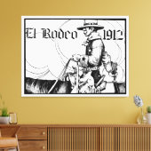 1912 Rodeo Cowboy Country Western Art Leinwanddruck (Insitu (Wohnzimmer))