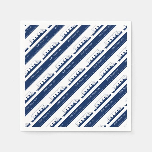 1912 Titanic 3 Serviette (Vorderseite)