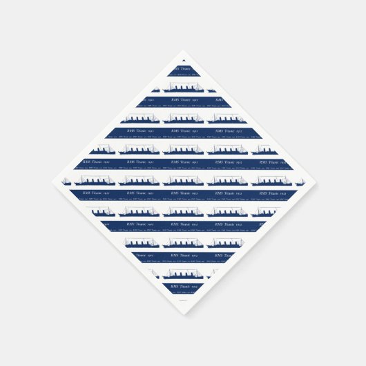 1912 Titanic 3 Serviette (Ecke)