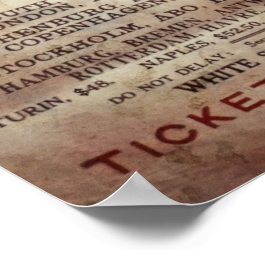 1912 TITANIK - KÖNIGIN DER OZEANER POSTER (Ecke)