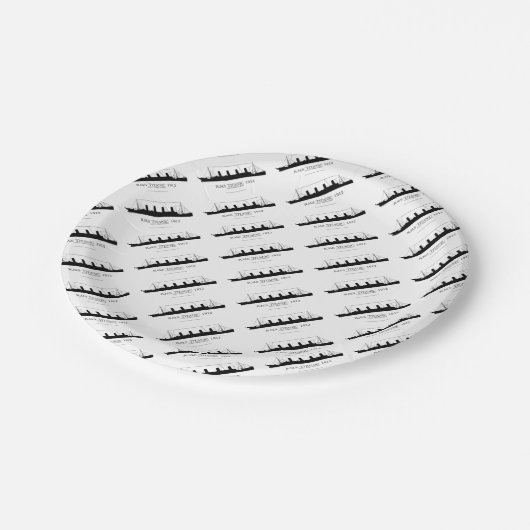 1912 titanische 2 pappteller (Schrägansicht)