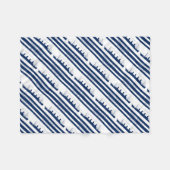 1912 titanischer blauer Streifen 5 Fleecedecke (Vorderseite (Horizontal))