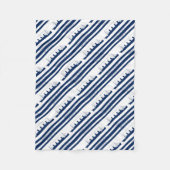 1912 titanischer blauer Streifen 5 Fleecedecke (Vorderseite)