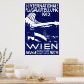 1912 Wiener Luftausstellungsposter Poster (Küche)