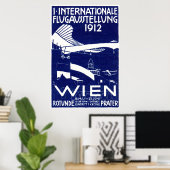 1912 Wiener Luftausstellungsposter Poster (Heimbüro)