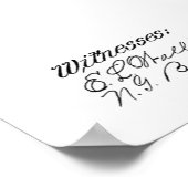 1912 Zeichnend Flugmaschine Poster (Ecke)