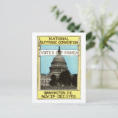 1913 Abstimmung für Frauen Postkarte (Stehend Vorderseite)