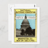 1913 Abstimmung für Frauen Postkarte (Vorne/Hinten)