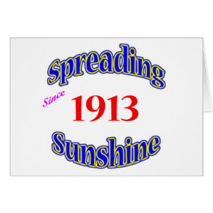 1913 ausgebreiteter Sonnenschein