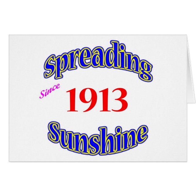 1913 ausgebreiteter Sonnenschein (Vorderseite (Horizontal))