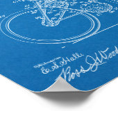 1913 Bicycle Transmission Design Patent Art Print Poster (Ecke)