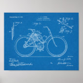 1913 Bicycle Transmission Design Patent Art Print Poster (Vorne)