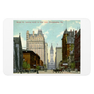 1913 Broad St., Philadelphia Vintag Postcard Magnet