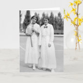 1913 Damen-Tennismeister Karte (Gelbe Blume)