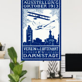 1913 Darmstadt Air Show Poster (Heimbüro)