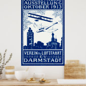 1913 Darmstadt Air Show Poster (Küche)