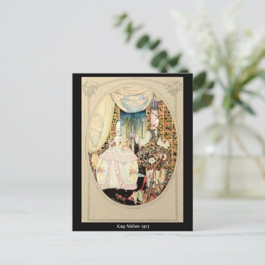 1913 Frontispiece of "In Powder and Crinoline" Postkarte (Stehend Vorderseite)