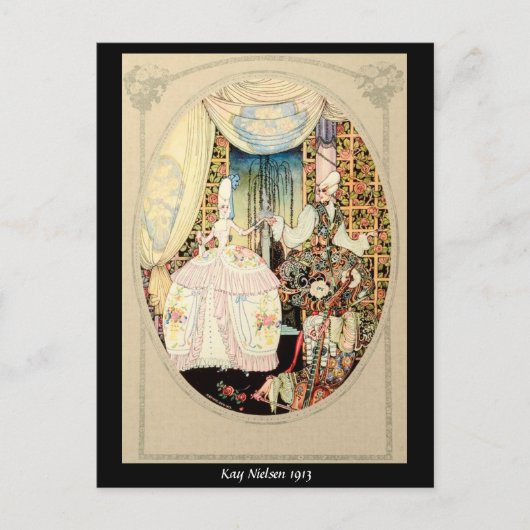 1913 Frontispiece of "In Powder and Crinoline" Postkarte (Vorderseite)