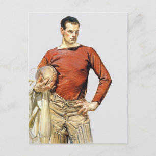 1913 Fußballspieler Postkarte