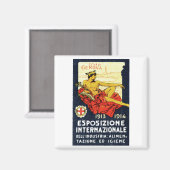1913 Genua Expo Poster Magnet (Vorderseite/Rückseite)