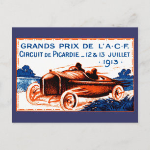 1913 Grand Prix Postkarte