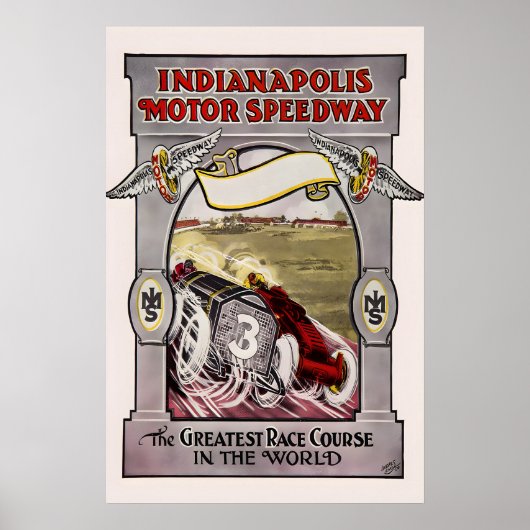 1913 Indianapolis Motor Speedway - Indy 500 Poster (Vorne)