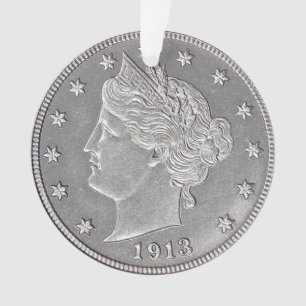1913 Liberty Head Nickel Acryl Ornament