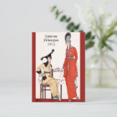 1913 Pariser Mode Postkarte (Stehend Vorderseite)