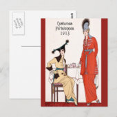 1913 Pariser Mode Postkarte (Vorne/Hinten)