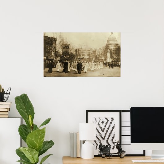 1913 Suffragette Parade in Washington D.C. Poster (Heimbüro)