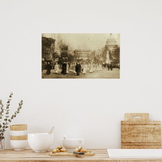 1913 Suffragette Parade in Washington D.C. Poster (Küche)